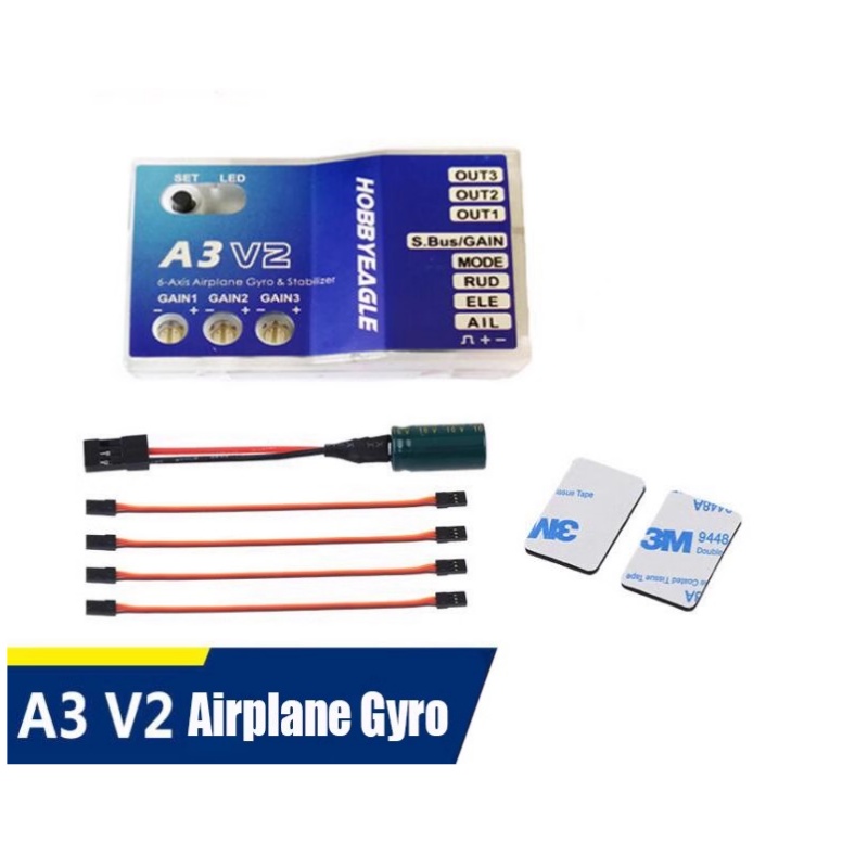 Rc Helicopter Gyro - ตัวควบคุมการบิน A3 V2 พร้อมระบบกันสั่น 3 แกน