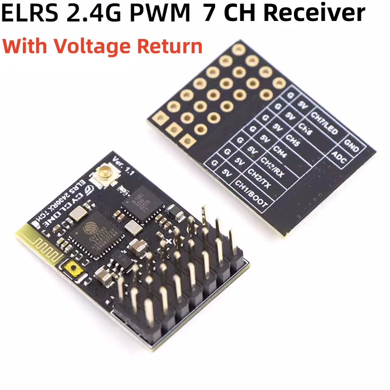 Rc Helicopter Remote Control - Elrs 2.4G PWM ตัวรับสัญญาณ7CH 6CH crsf