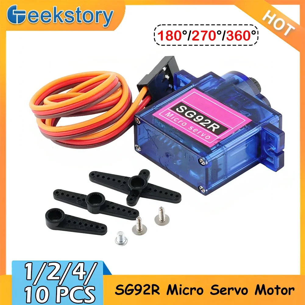 Rc Helicopter Motor - 1/2/4/10 ชิ้น SG92R มอเตอร์เซอร์โวอนาล็อกขนาดเล็ก 9 กรัม