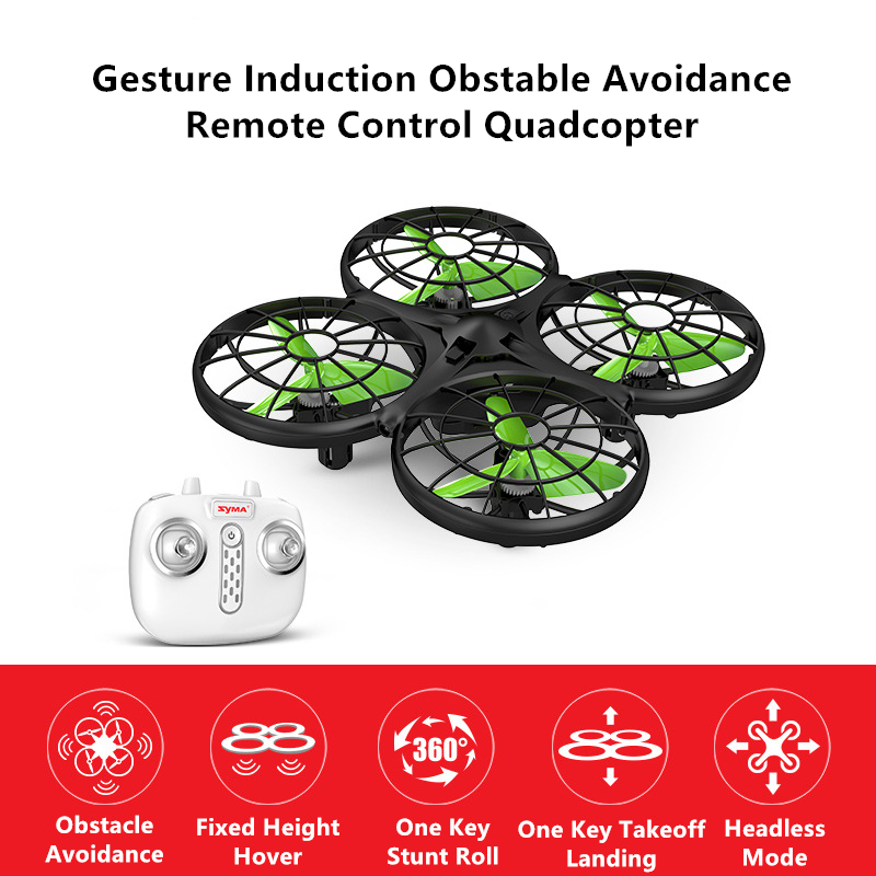 Rc Helicopter Electric - ท่าทางเหนี่ยวนําหลีกเลี่ยงอุปสรรค RC Quadcopter Stable Hover เที่ยวบิน
